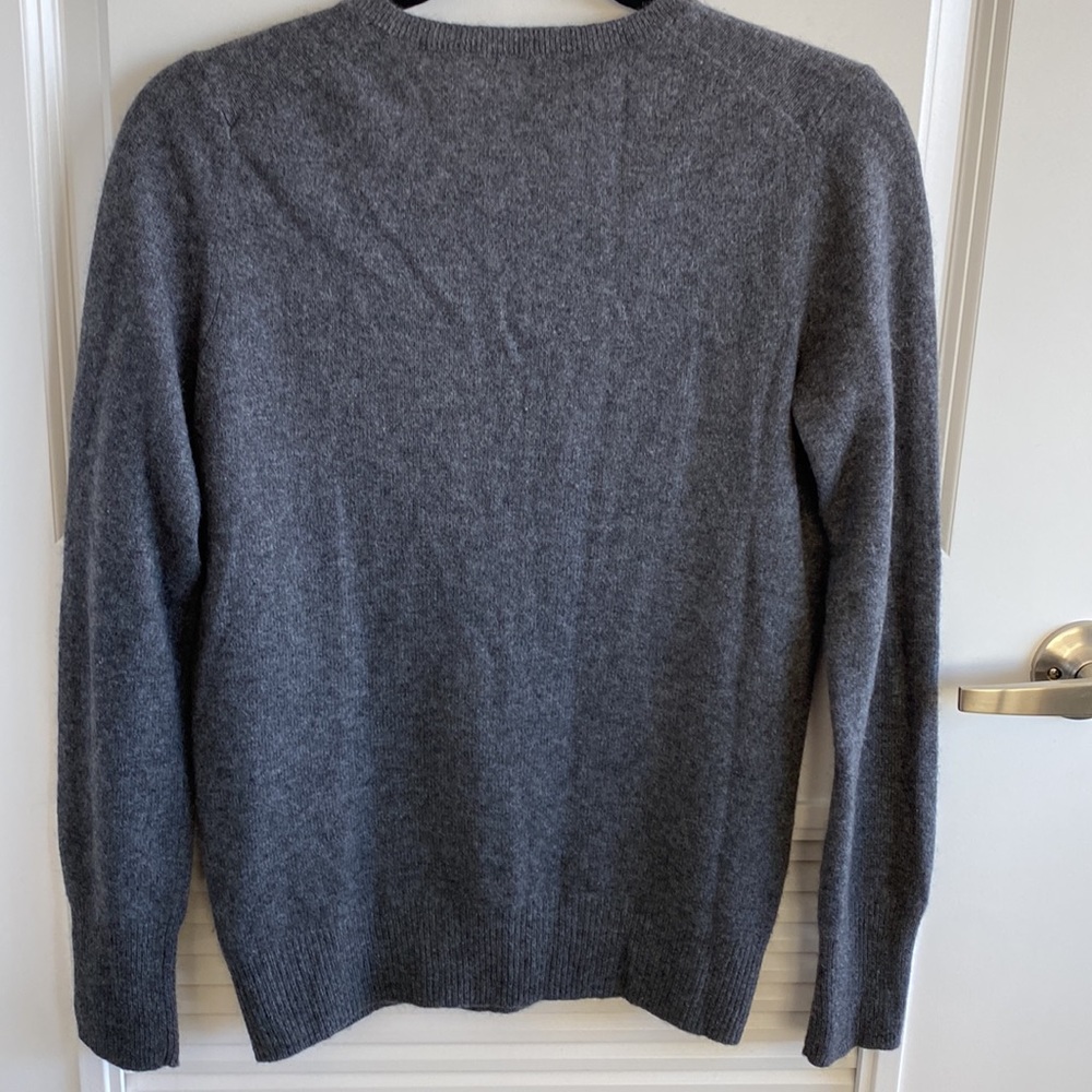 Halogen Gray Cashmere Sweater - image 6
